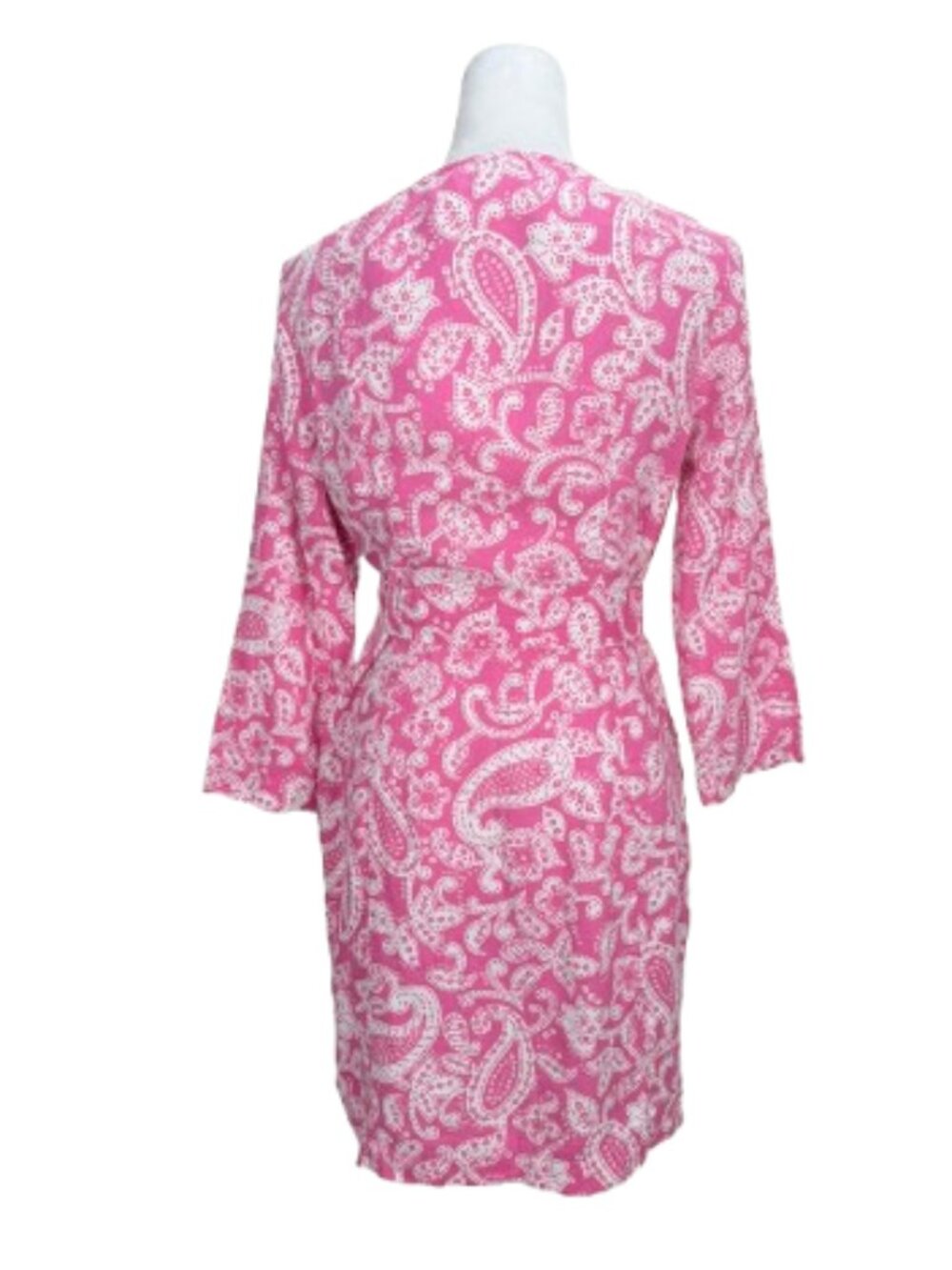 Boden Kelsey Linen Tunic Dress With Tie Size 8R in Paysley Pink - Picture 7 of 11